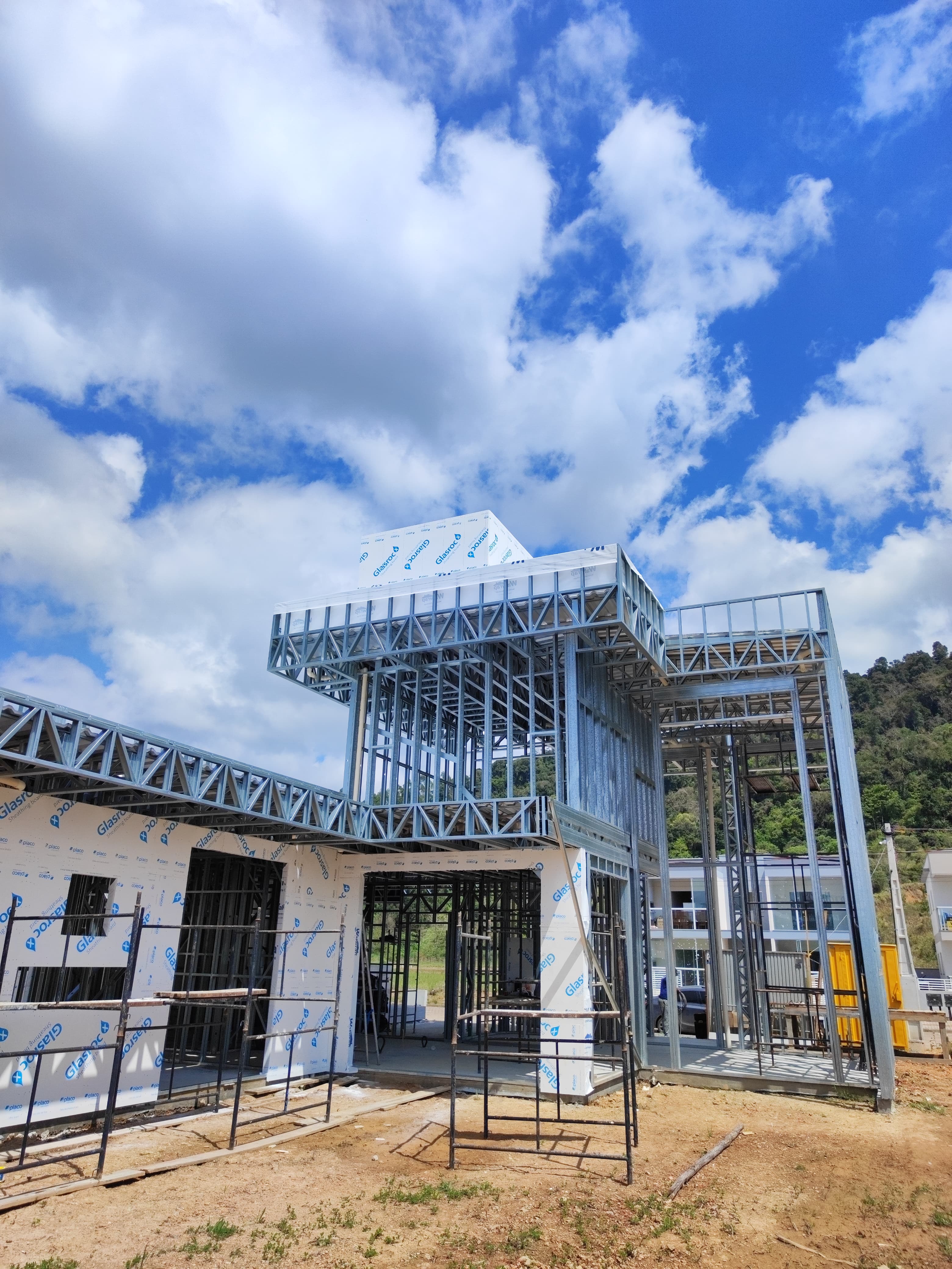 Estrutura steel frame vertical