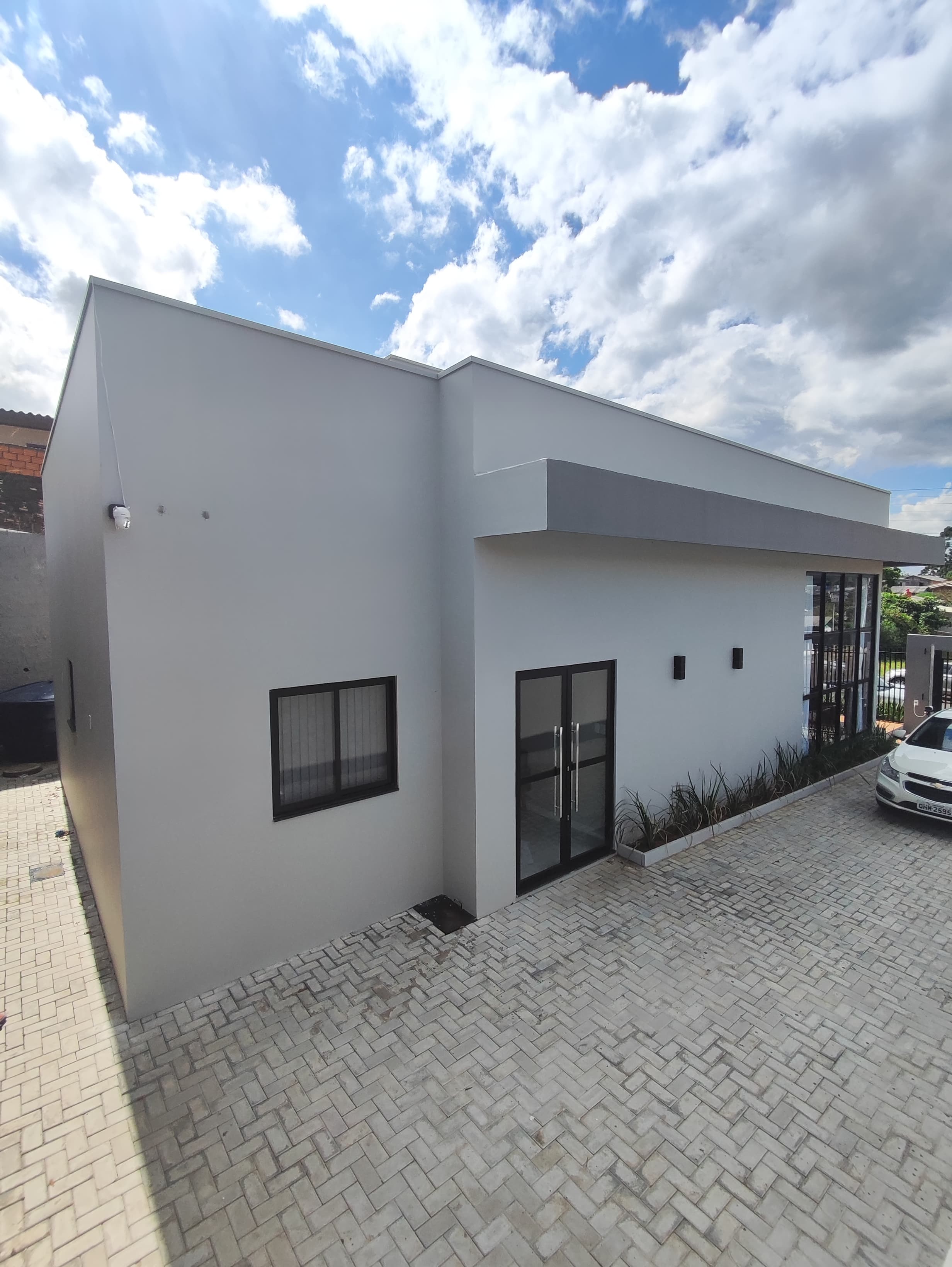 Obra em andamento com steel frame